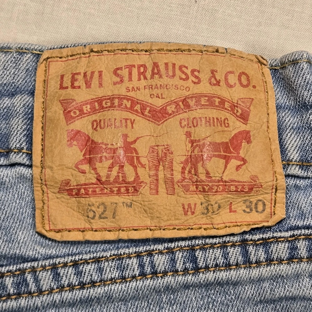 Levi's 527 Slim Bootcut Jeans Men's 32x30 Medium Wash Faded Western Cowboy Denim - Picture 16 of 16